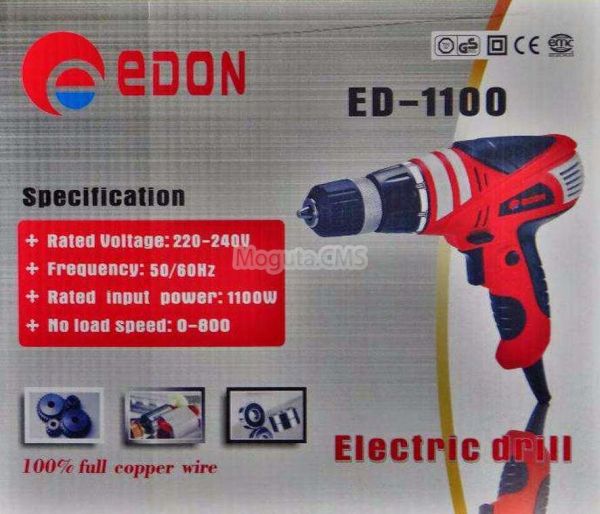 Дрель шуруповёрт сетевой Edon ED 1100 цена 1000 руб Москва