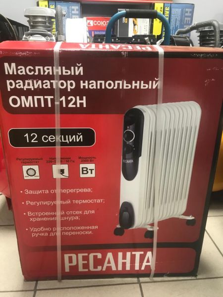 Купить Масляный радиатор Ресанта ОМПТ-12 Н, Москва