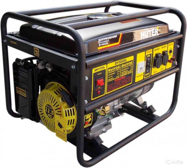 Бензиновый генератор Huter DY 5000 L
