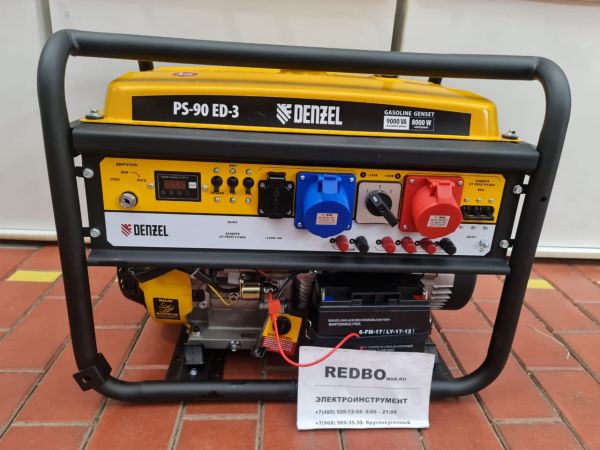Бензиновый генератор DENZEL PS 90 ED-3