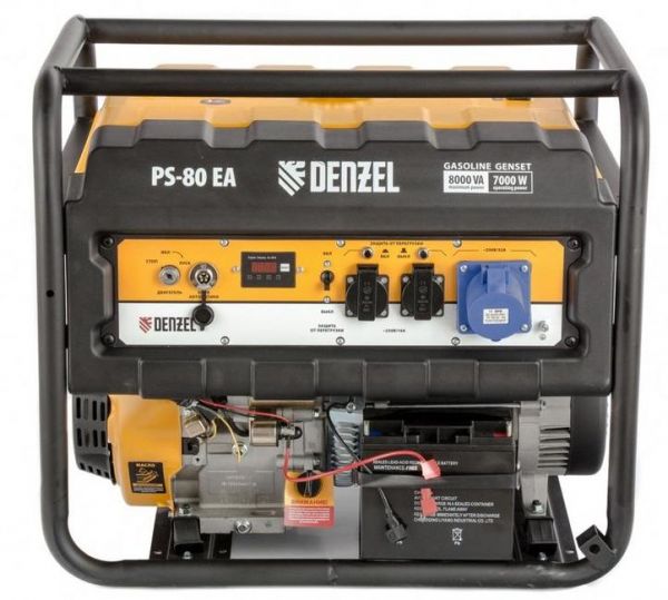 Бензиновый генератор DENZEL PS 80 EA