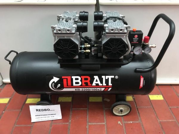 Поршневой компрессор Brait КМ-2200/100х2