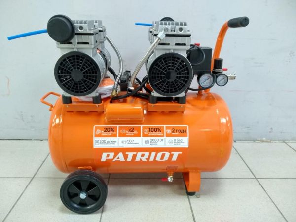 Компрессор безмасляный patriot WO 50-300