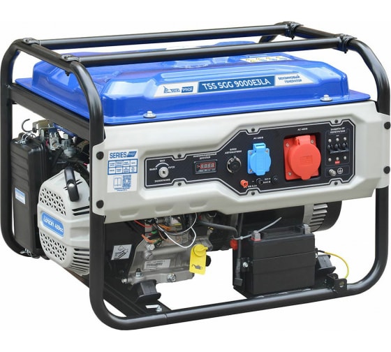 Бензиновый генератор ТСС SGG 9000E3LA, (9000 Вт)