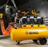 Компрессор  малошумный DENZEL DLS 3300/100
