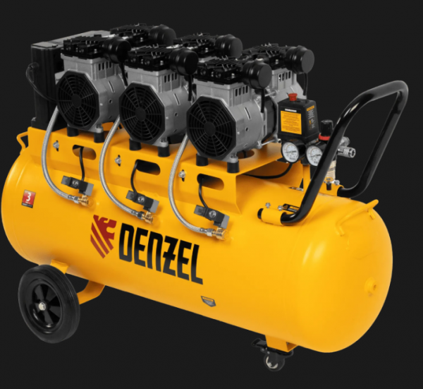 Компрессор безмасляный малошумный DENZEL DLS 3300/100
