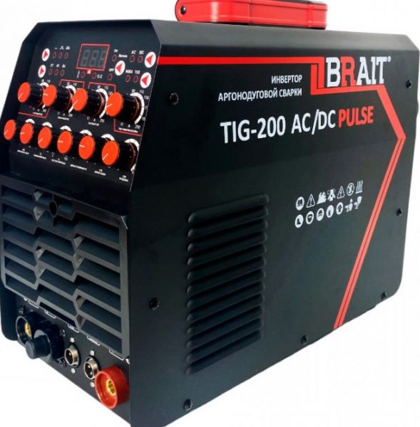 Инвертор аргонодуговой сварки Brait TIG-200D AC/DC PULSE