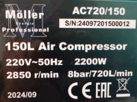 Компрессор воздушный ременной Moller AC720/150