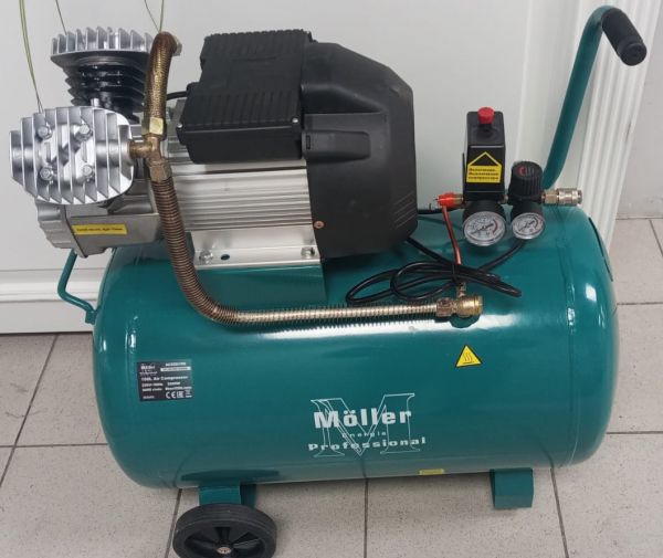 Компрессор воздушный (550 л/мин, 100 л/бак, 220 В) Moller AC550/100 синяя гладь