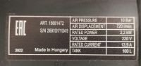 Компрессор безмасляный Нunter BW 720/100