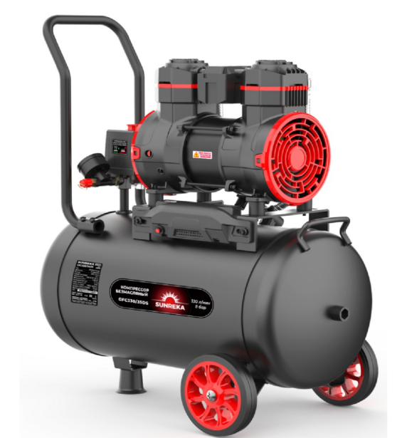 Компрессор поршневой безмасляный SUNREKA GFC330/35DS