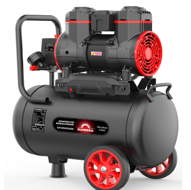 Компрессор поршневой безмасляный SUNREKA GFC290/24DS