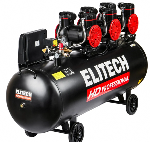 Малошумный компрессор Elitech ACF 900-200S HD