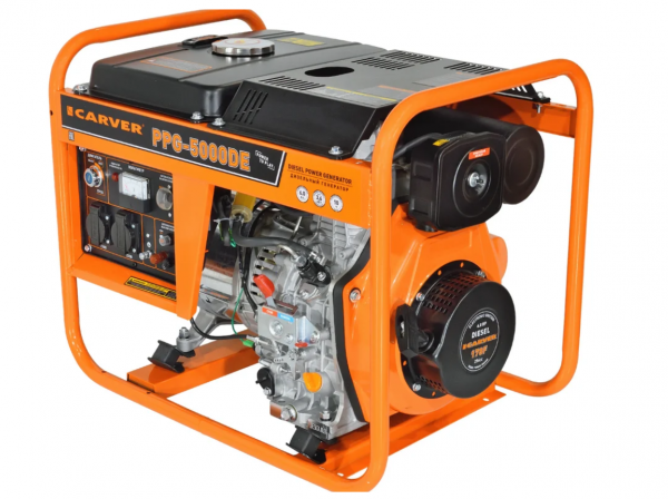 Дизельный генератор carver PPG - 5000DE